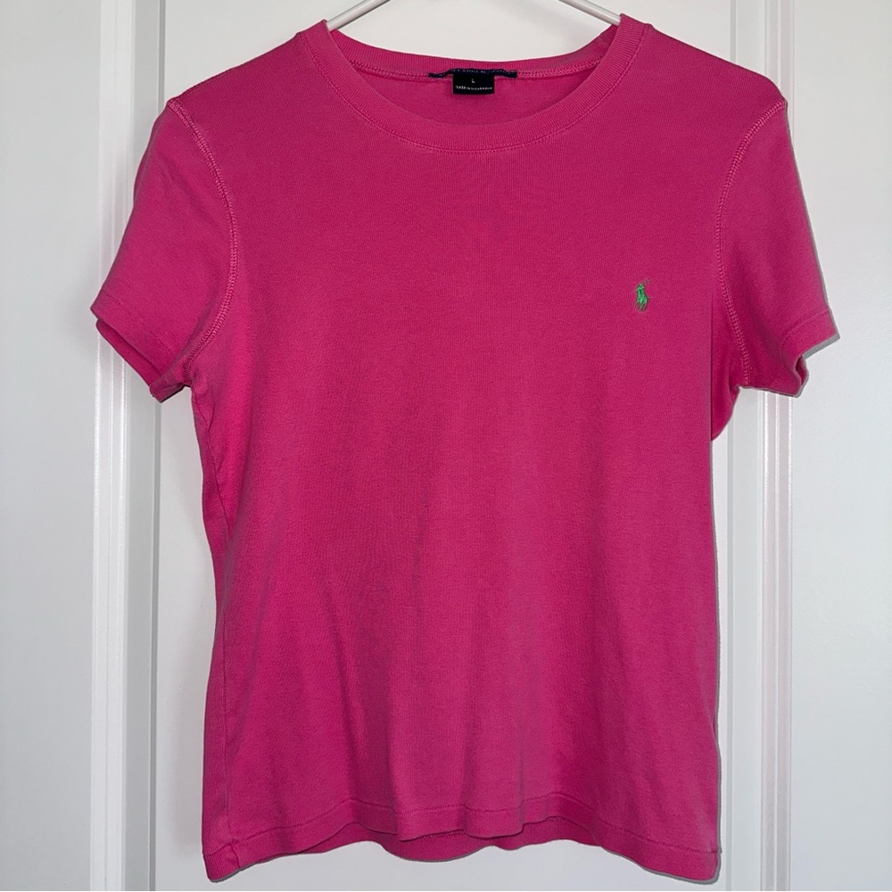 Ralph Lauren Sport Pink S/L Tee (L)